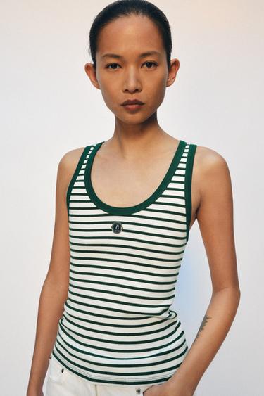 ZA STRIPED TOP - striped by Zara