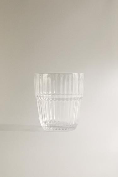 RAISED DESIGN GLASS TUMBLER -  by Zara - Image 0