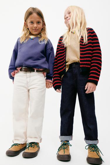 ZARA TIMELESS - CONTRAST STITCH STRAIGHT JEANS - Blue by Zara