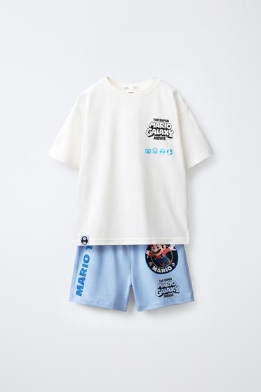 6-14 YEARS/ MARIO BROS.™ & © NINTENDO PRINT PYJAMAS - Blue/White by Zara