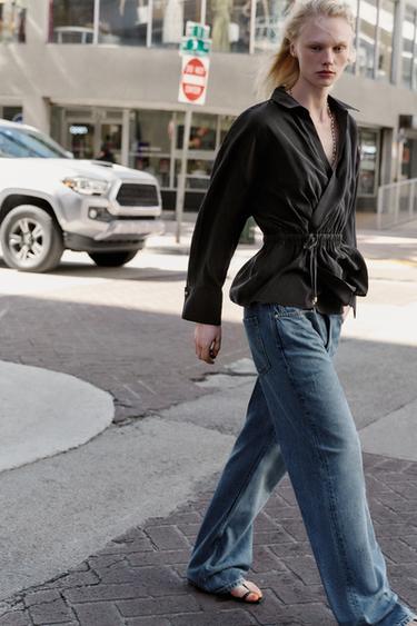 FLOWING SAFARI SHIRT - Black by Zara - Image 0