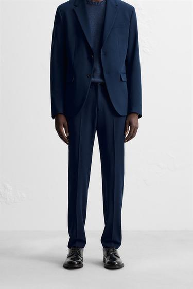 COMFORT SUIT TROUSERS - Bluish by Zara