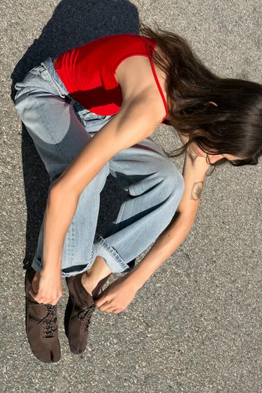 FLAT SPORTS SHOES - Brown by Zara