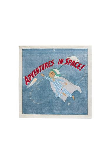 CHILDREN'S SPACE PAPER NAPKINS - Multicoloured by Zara