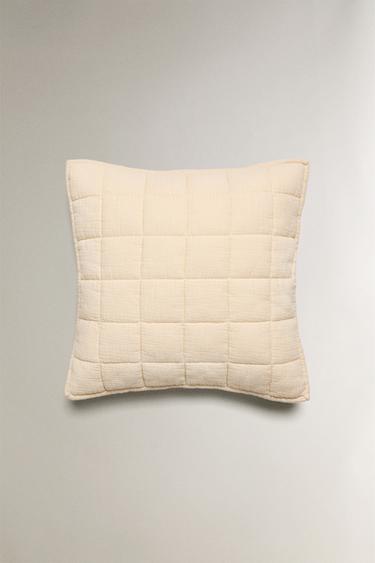CHILDREN'S CUSHION COVER WITH SQUARES - Butter by Zara - Image 0