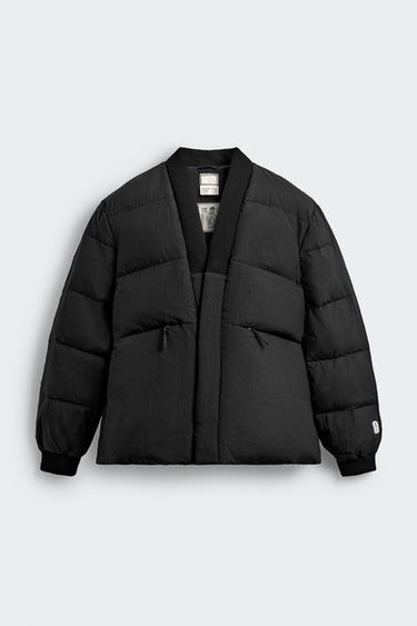 SR_A KIMONO PUFFER JACKET - Black by Zara