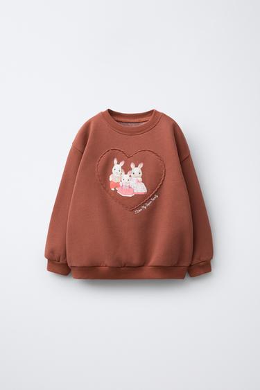 SYLVANIAN FAMILIES ® PATCH SWEATSHIRT - Light brown by Zara