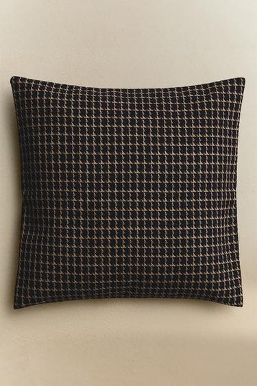 TEXTURED CUSHION COVER - Blue by Zara