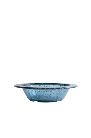 CHILDREN'S GLITTER TRITAN™ PLATE WITH STARS - Blue by Zara