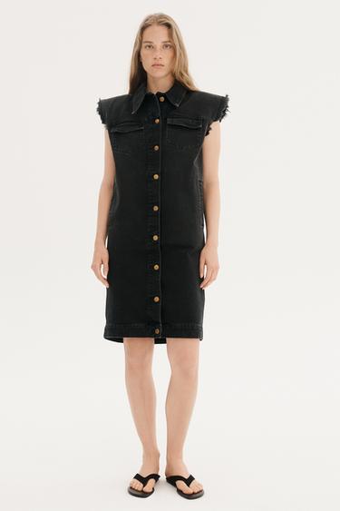 SLEEVELESS DENIM DRESS WILLY CHAVARRIA X ZARA - Black by Zara