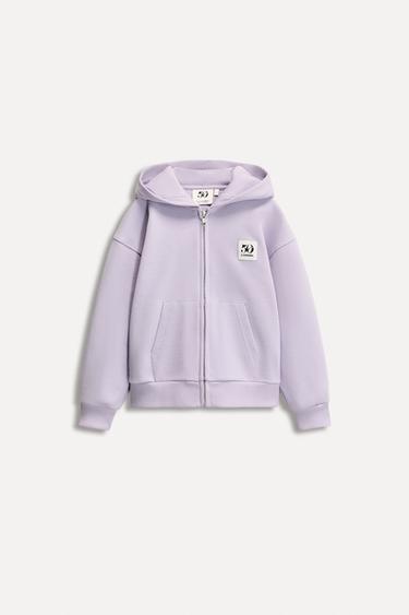 1/2-6 YEARS/ 50TH ANNIVERSARY LABEL ZIP-UP SWEATSHIRT - Lilac by Zara