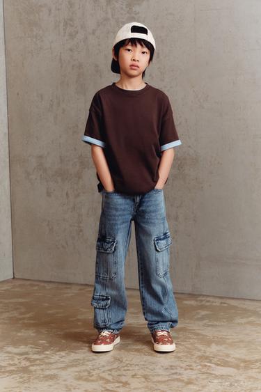 MULTI-CARGO JEANS - Blue by Zara