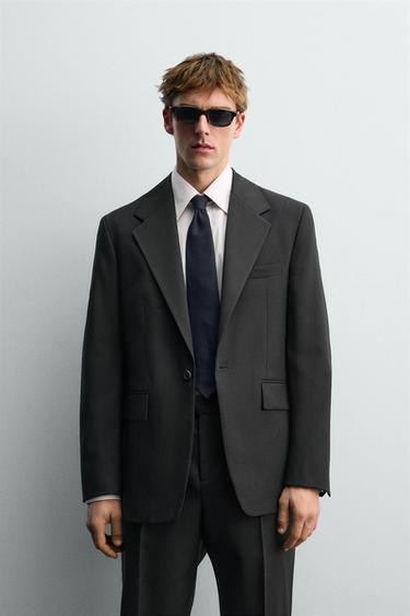 WOOL DINNER JACKET BLAZER AARON LEVINE X ZARA - Black by Zara