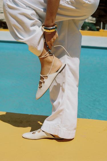 SLINGBACK BALLERINA - White by Zara