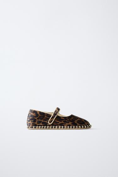 ANIMAL PRINT BALLERINAS - Sand Brown by Zara
