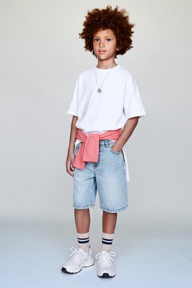 PLAIN INTERLOCK T-SHIRT - Light ecru by Zara