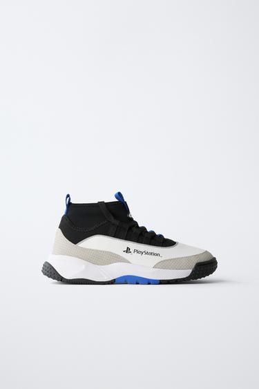 PLAYSTATION ™ HIGH-TOP SNEAKERS - White by Zara