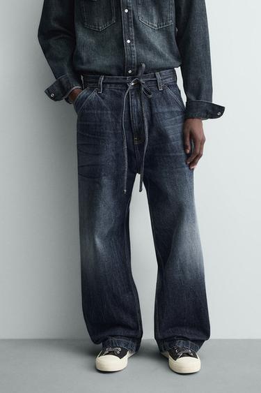 BAGGY FIT JEANS - Blue by Zara