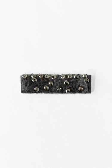 MESH CRYSTAL CHOKER - Silver by Zara