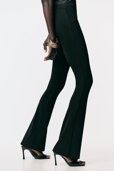 LEGGINGS WITH METAL APPLIQUÉ - Black by Zara