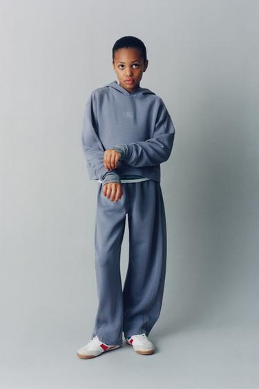 BARREL GYM TROUSERS WITH MODAL - Blue by Zara