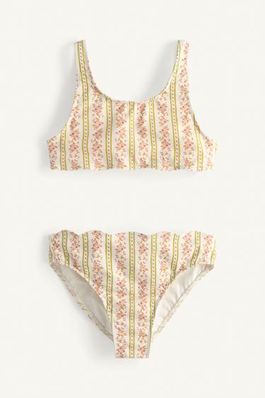 LIMITED EDITION FLORAL WAVY PRINT BIKINI - 005 by Zara
