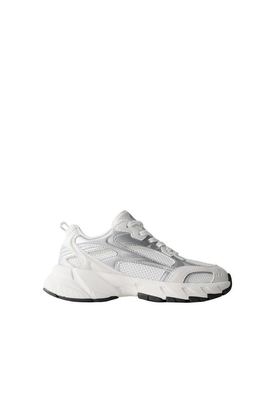 SPORTY MESH TRAINERS - White by Zara - Image 0