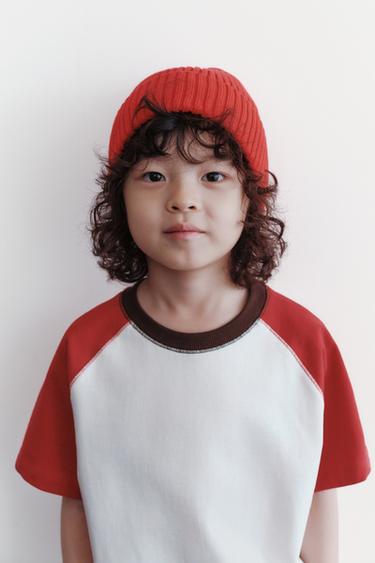 RAGLAN SLEEVE T-SHIRT - Red by Zara