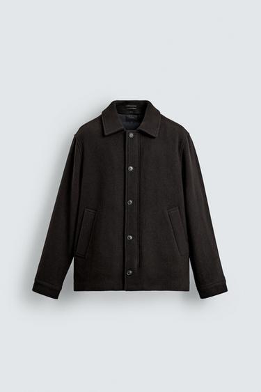 JACKET WITH DETACHABLE LINING - Brown by Zara
