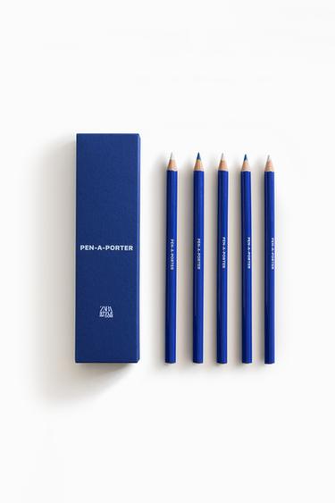 5-PACK OF TEXT PENCILS ZARA STYLENOTCOM - Blue by Zara - Image 0