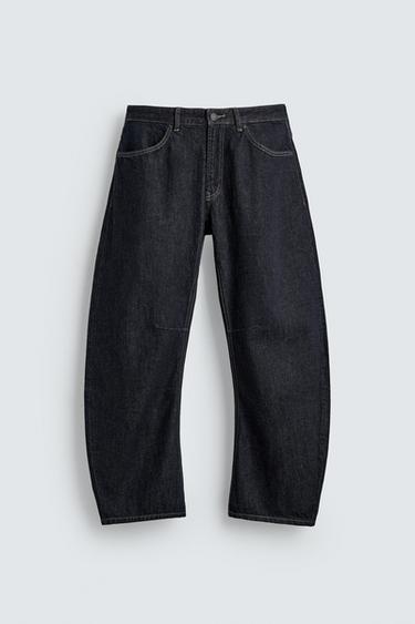 RELAXED BARREL FIT JEANS - Indigo by Zara