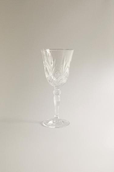 CUT CRYSTALLINE WINE GLASS -  by Zara - Image 0