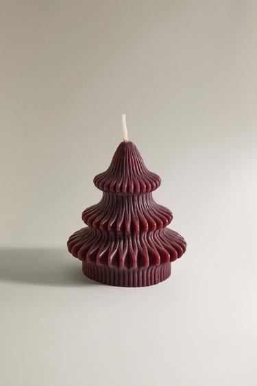GINGERBREAD SCENTED TREE CANDLE - Red by Zara