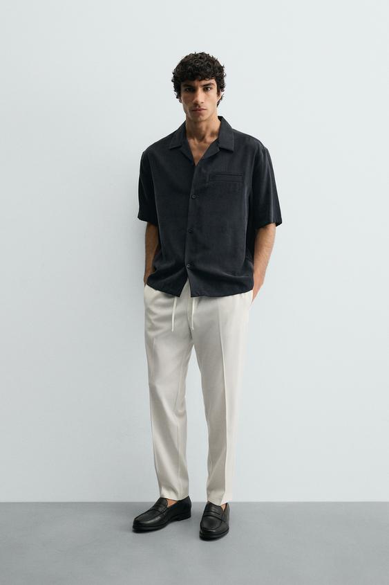 COMFORT JOGGER WAIST TROUSERS - White by Zara - Image 0