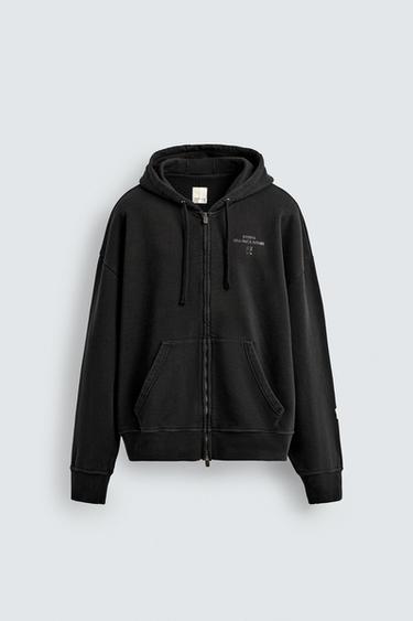 ZIP-UP HOODIE X SR_A - Black by Zara
