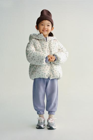 FLORAL FLEECE-LINED PUFFER COAT - Ecru by Zara