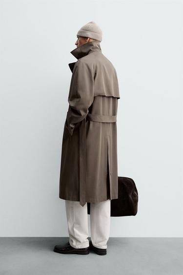 WATER-REPELLENT TRENCH COAT MANTECO® ORIGINS - Brown / Taupe by Zara