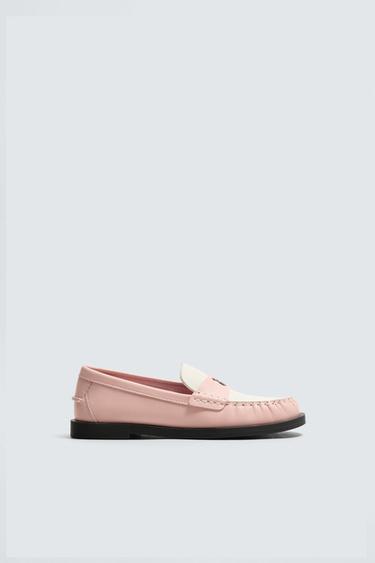 LEATHER LOAFERS HARRY LAMBERT FOR ZARA X DISNEY - Pink by Zara