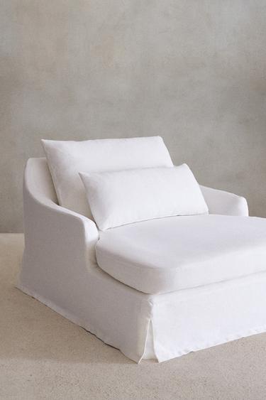 LOVESEAT 01 LINEN COVER - Ecru by Zara - Image 0