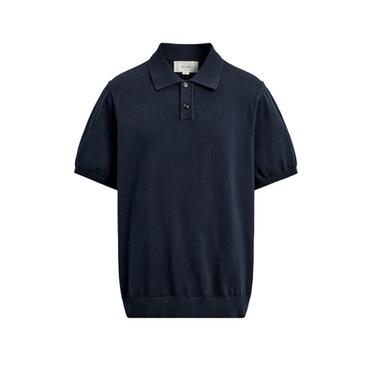 REGULAR FIT KNIT POLO SHIRT - Dark navy by Zara