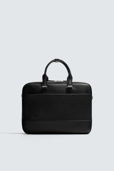 TEXTURE BRIEFCASE - Black by Zara