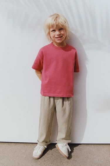 HEAVY WEIGHT BASIC T-SHIRT - Fuchsia by Zara