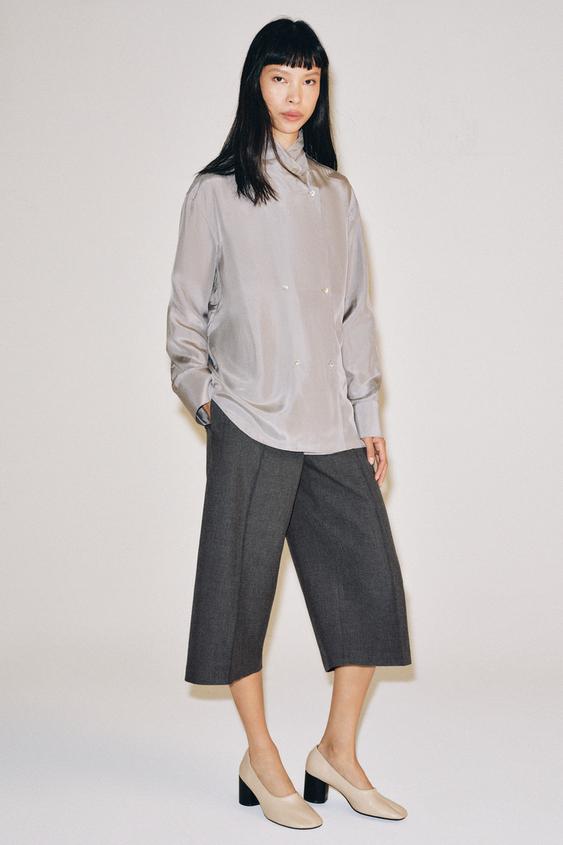 ZW COLLECTION TAILORED BERMUDA SHORTS - Grey marl by Zara - Image 0