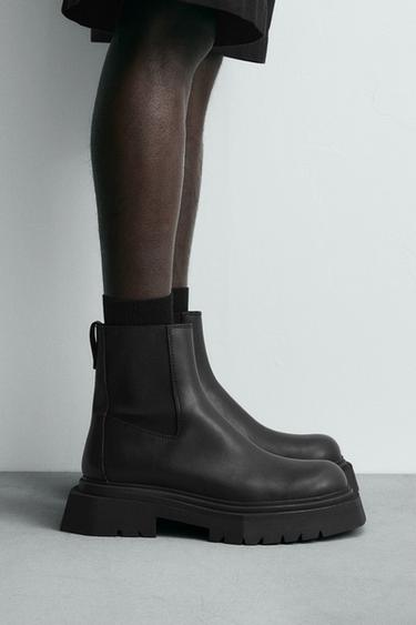 CHUNKY CHELSEA BOOTS - Black by Zara