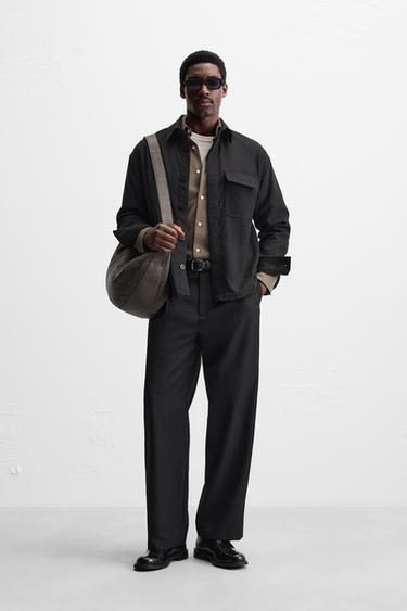 OVERSHIRT WITH POCKETS - Black by Zara - Image 0