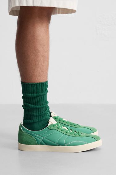 PADDED TRAINERS - Green by Zara - Image 0
