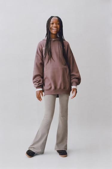 SLOGAN PRINT HOODIE - Brown by Zara