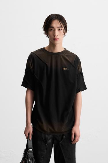 WASHED PLEATED T-SHIRT X ANDERSSON BELL - Black by Zara