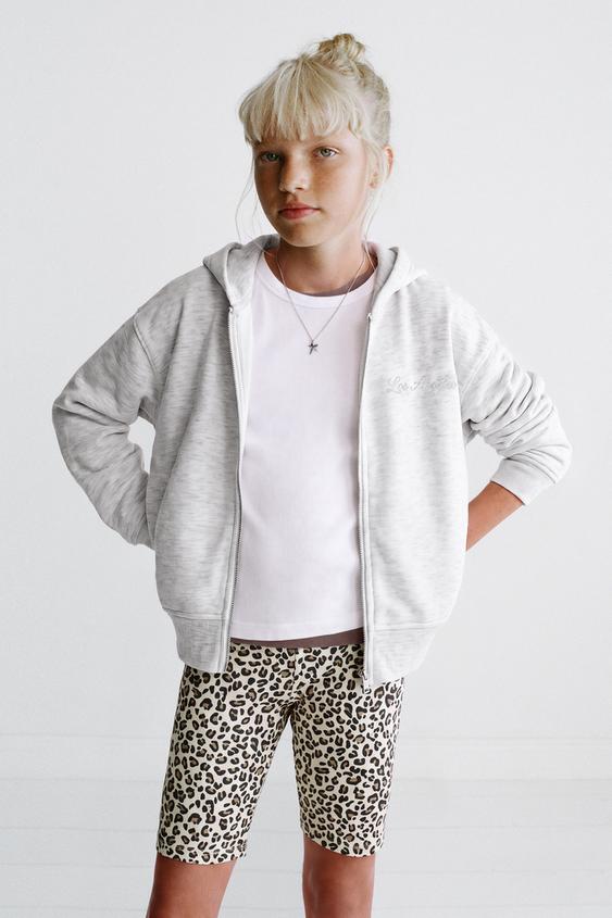 PLAIN CYCLING LEGGINGS - Leopard by Zara - Image 0