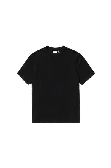 SLIM FIT MEDIUM WEIGHT T-SHIRT - Black by Zara